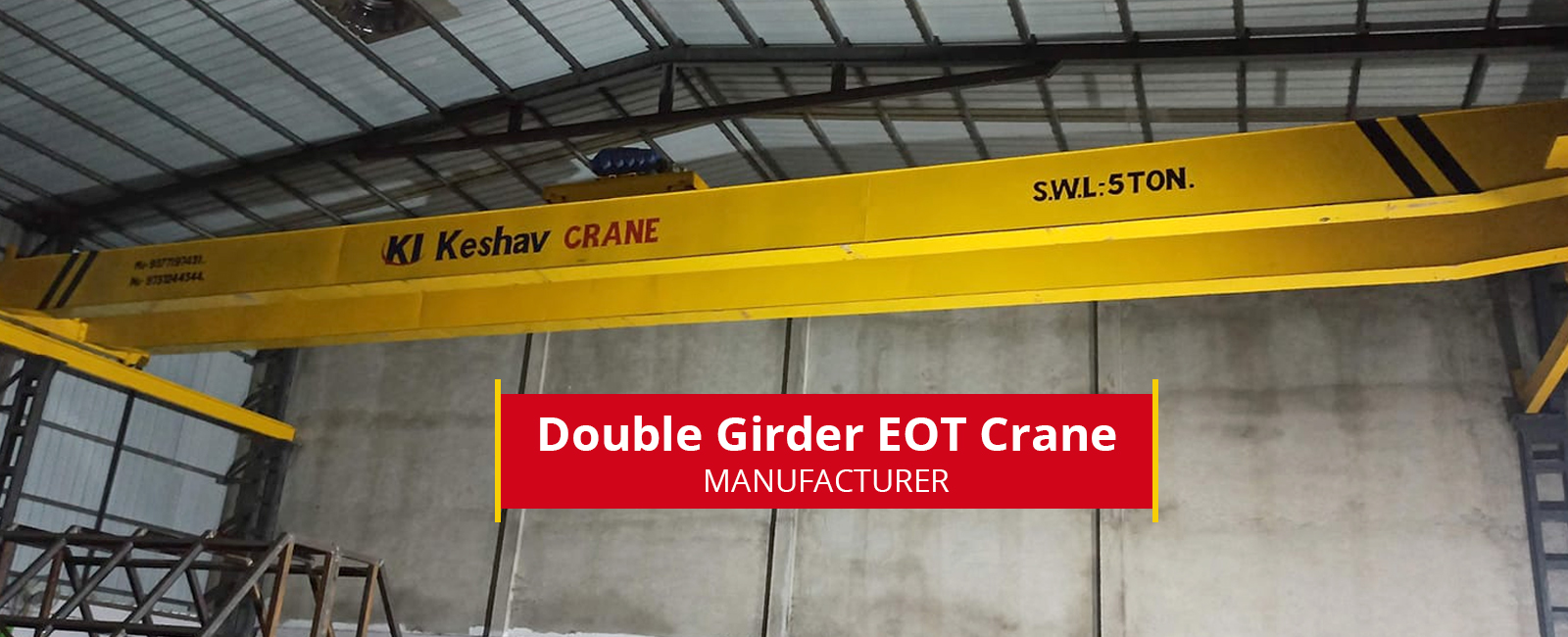 Double Girder EOT Crane Manufacturer in Gujarat
